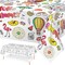 Giant Hello Summer Coloring Tablecloth 54” x 108” – Kids Summer Party Paper Table Cover with Watermelon, Ice Cream & Beach Theme Poster for Birthday, Classroom & Outdoor Activities